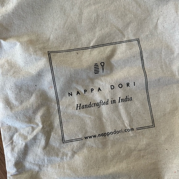 NAPPA DORI RADIO BAG STRUCTURED CROSSBODY SHOULDER BAG Tan - Picture 11 of 11